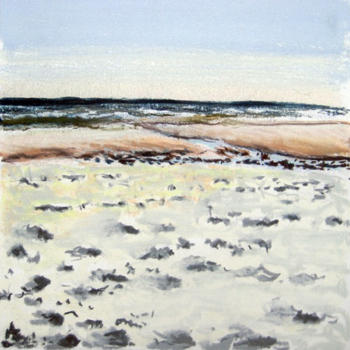 Winter Beach, Dec. 26; 
Chalk Pastel, 1995;
10 x 10 in.